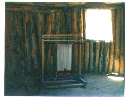 Inside Navajo Hogan