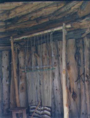 [Salmon Ruin Heritage Park Inside Navajo Hogan]