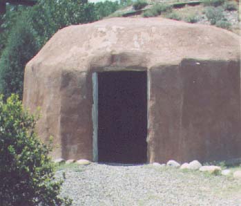 [Salmon Ruin Heritage Park Navajo Hogan]